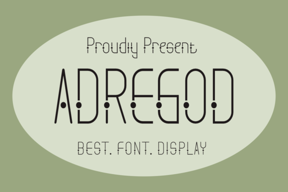 Adregod: A Bold and Unique Display Font for Creative Projects