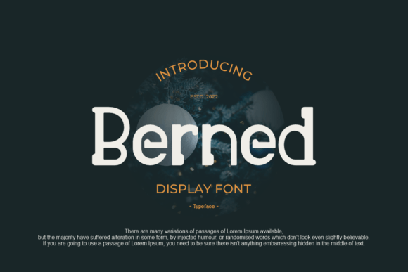Berned: A Quirky Font for Creative Expression
