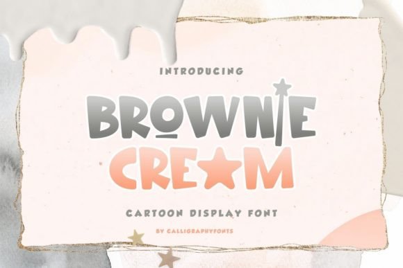 Brownie Cream: A Sweet Typography for Creative Projects