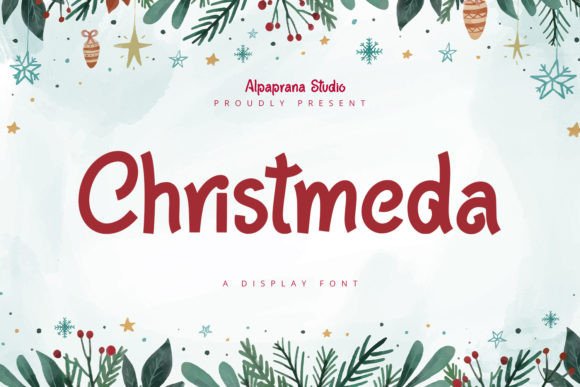 Christmeda: A Playful Display Font for Modern Design