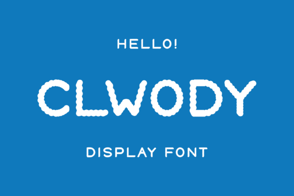 Clwody: A Unique Display Font for Creative Expression