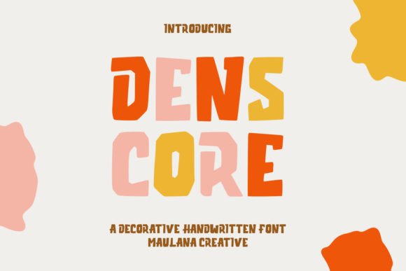 Denscore: A Playful Font for Creative Designs