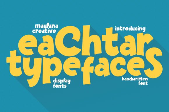 Embrace the Charm of Eachtar: A Handwritten Display Font for Modern Design