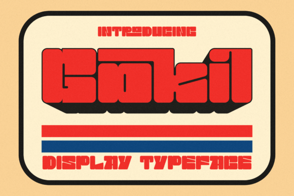 Gokil: A Bold, Rounded Font for Creative Projects