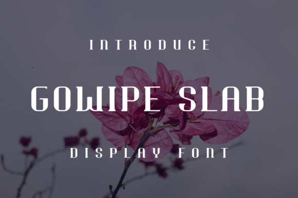 Gowipe Slab: A Bold Statement in Digital Typography