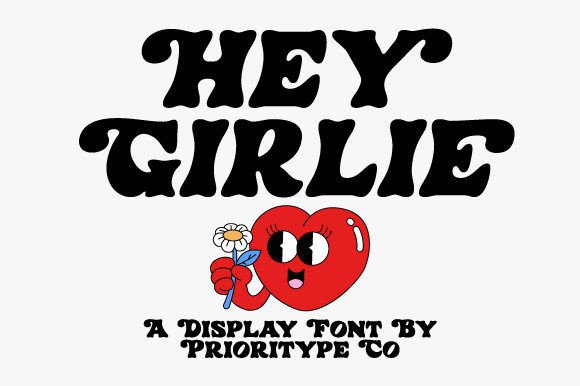 Hey Girlie: A Stylish Display Font for Creative Expression