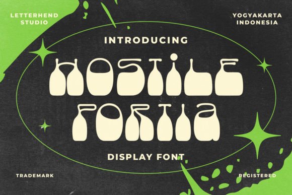 Hostile Portia: A Unique Reverse Display Font for Creative Projects