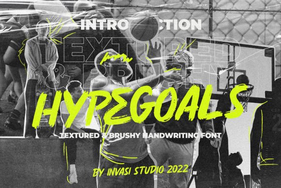 Hypegoals: Bold, Textured Typography for Impact