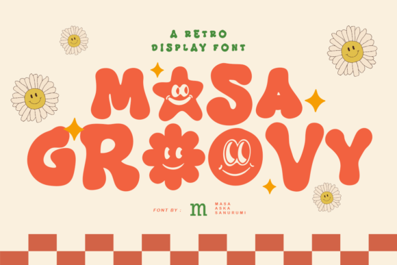 Masa Groovy: A Retro Touch for Creative Designs