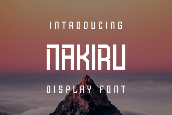 Nakiru: A Unique Display Font for Creative Expression