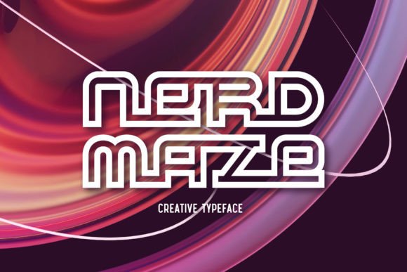 Nerd Maze: A Modern Geometric Typeface