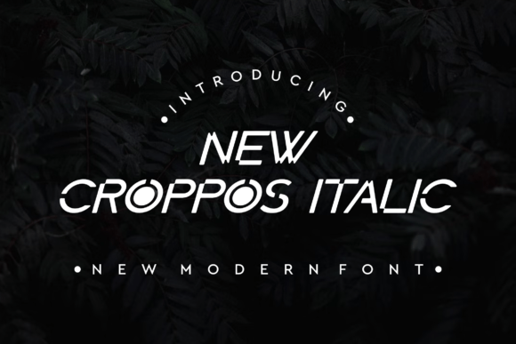 New Croppos Italic: A Modern Display Font for Refined Design