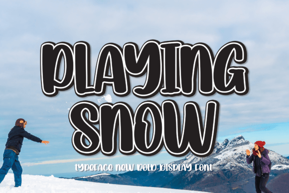 Playing Snow: A Handwritten Display Font for Creative Expression