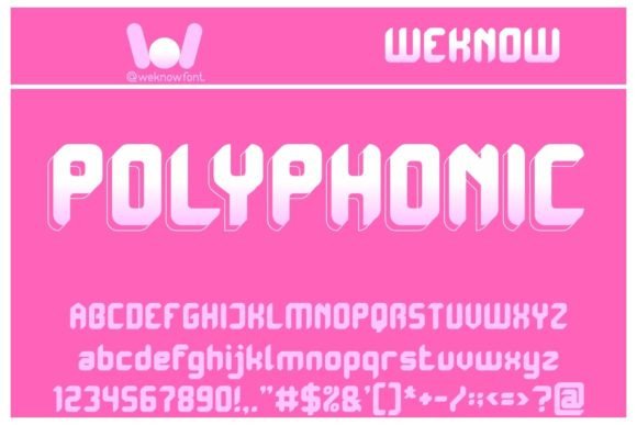 Polyphonic: A Futuristic Font for Modern Design