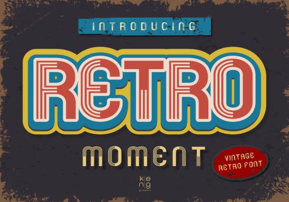 Retro Moment: A Vintage-Style Font That Brings Nostalgia to Your Designs