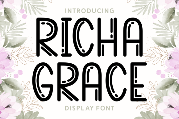 Richa Grace: A Stylish and Creative Display Font for Strategic Design