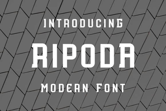 Ripoda: A Strategic Display Font for Purposeful Design
