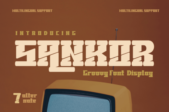 Sankor: A Cool, Groovy Display Font for Modern Design