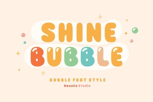 Shine Bubble: A Playful Font for Brightening Designs