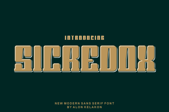 Sicredox: A Modern Display Font for Contemporary Design
