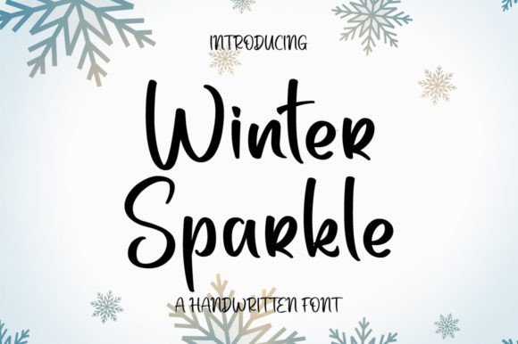 Winter Sparkle: A Festive Handwritten Font
